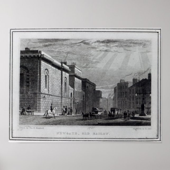 Póster Newgate prison and the Old Bailey (Frente)