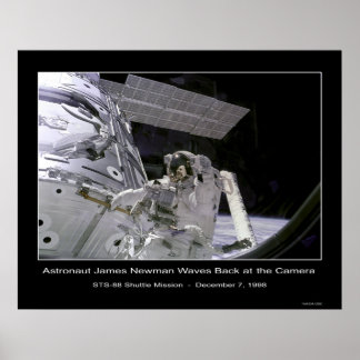 Póster Newman, astronauta de la NASA, vuelve a la cámara