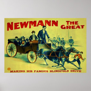 Póster Newmann the Great ~ Vintage Magician Poster