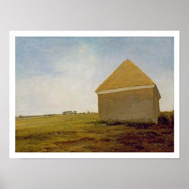 Póster Newmarket Heath, con una casa derribada, c.1765 (Frente)