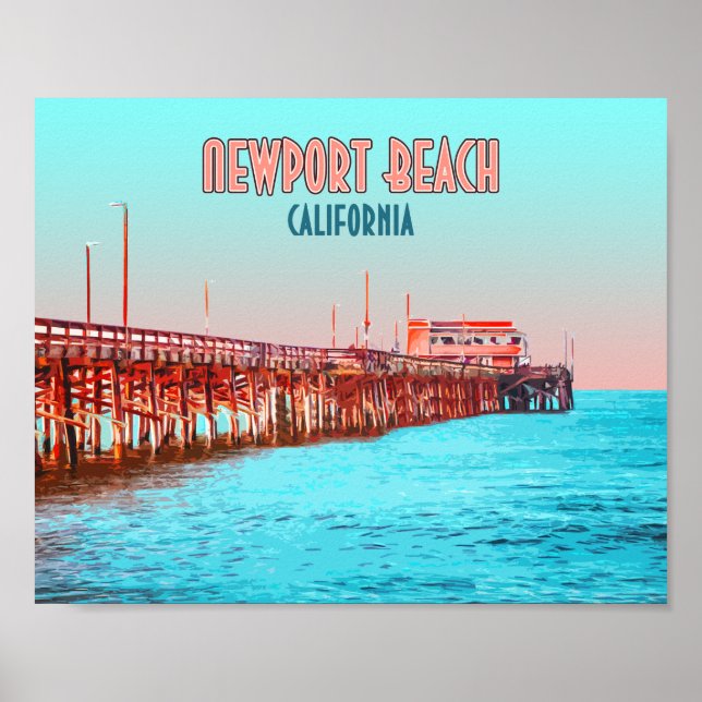 Póster Newport Beach California (Frente)