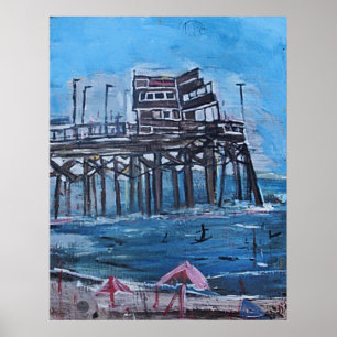 PÓSTER NEWPORT BEACH PIER