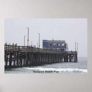 Póster Newport Beach Pier California
