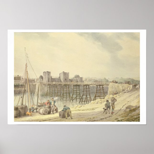 Póster Newport en el Usk (Frente)