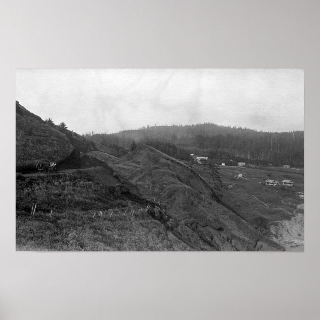 Póster Newport, escena de Oregón en la fotografía de Agat (Frente)