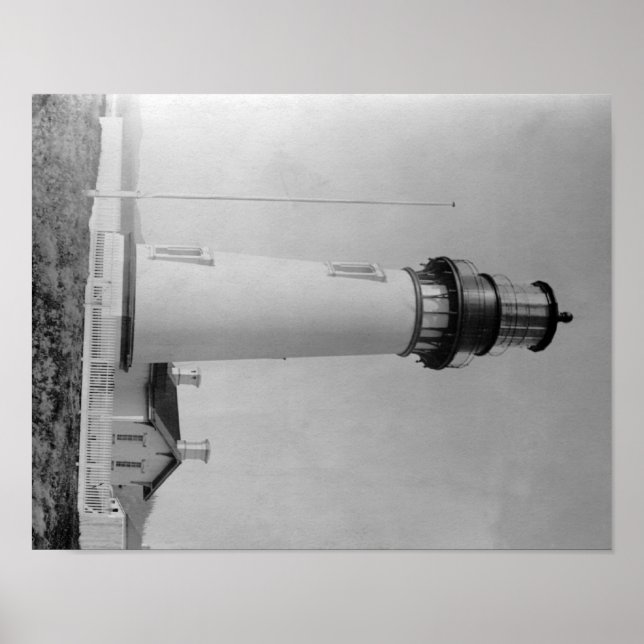 Póster Newport, Faro de Oregon en Cape Fowlweather (Frente)