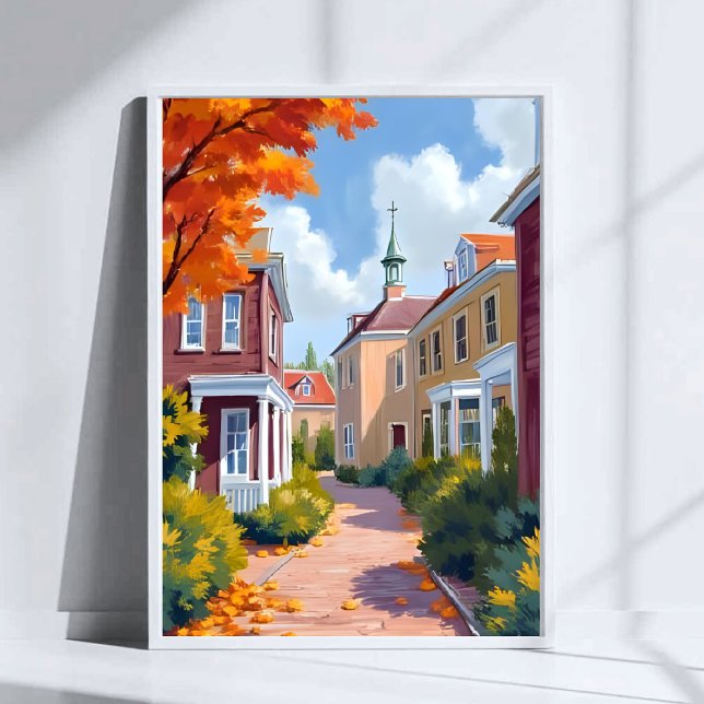 Póster Newport Rhode Island Watercolor (Subido por el creador)