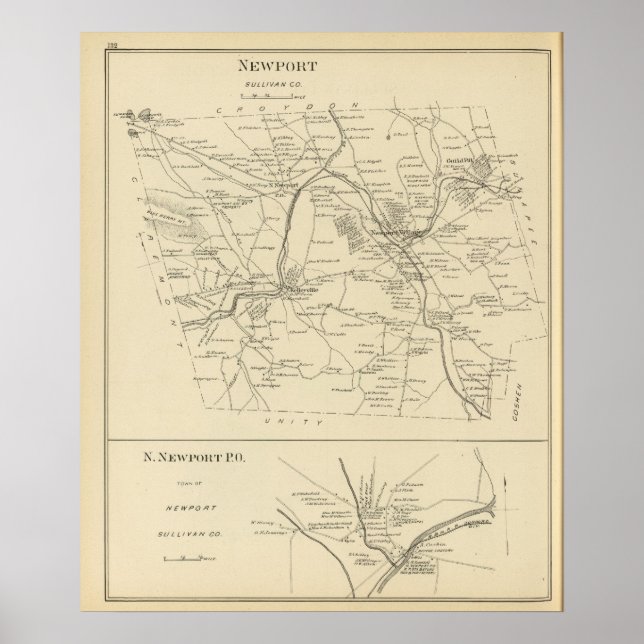 Póster Newport, Sullivan Co (Frente)