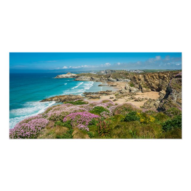 Póster Newquay en Cornualles (Anverso)