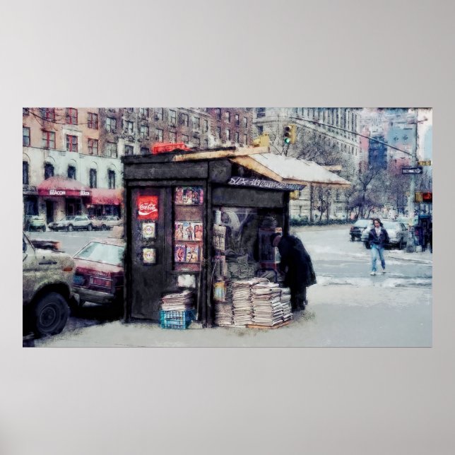 Póster NEWSSTAND en BROADWAY y la calle 75 - NUEVA YORK (Frente)