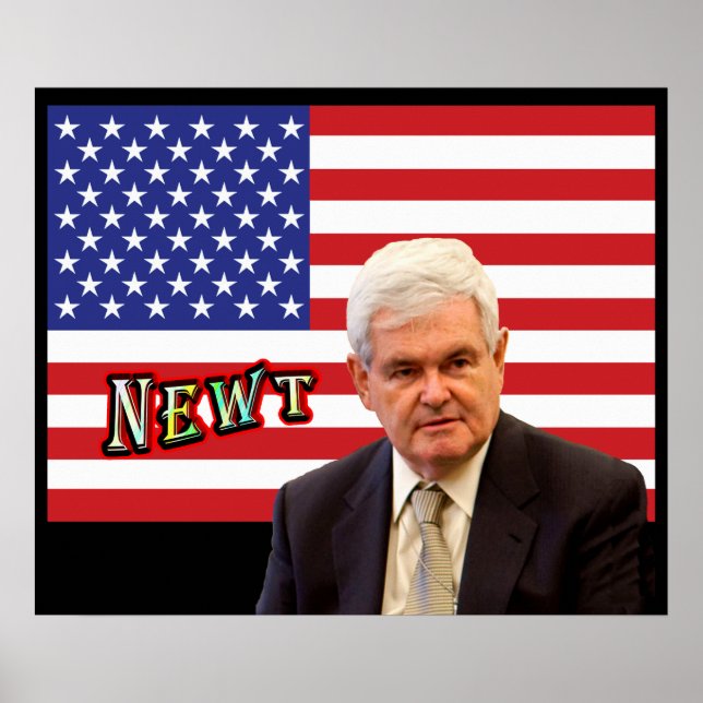 Póster NEWT - Rojo, Blanco y Azul (Frente)