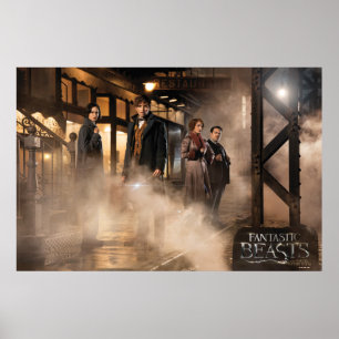 Póster NEWT SCAMANDER™ & Co. en la estación de tren