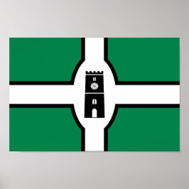 Póster Newton Abbot flag