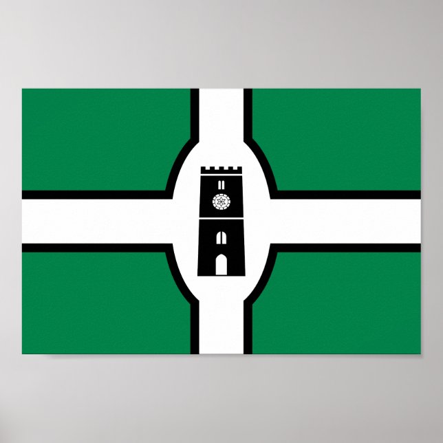 Póster Newton Abbot flag (Frente)
