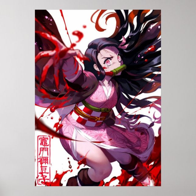 Póster Nezuko Kamado Demon Slayer (Frente)