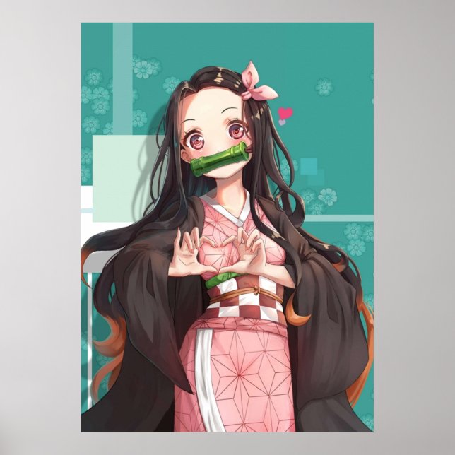 Póster Nezuko Kamado Demon Slayer Kimetsu no Yaiba Nezuko (Frente)