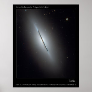 Póster NGC5866-Edge-OnLenticularGalaxy-20