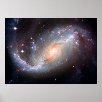 Póster NGC 1672 Barred Spiral Galaxy Poster