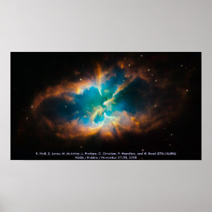 Póster NGC 2818 / Nebulosa planetaria