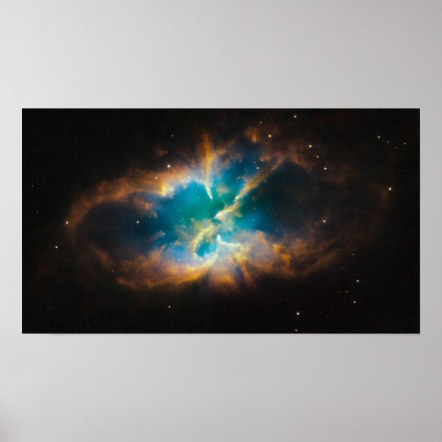 Póster NGC 2818 Nebulosa planetaria brillante (Frente)