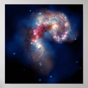 Póster NGC 4038 Antennae Galaxies NASA