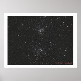 Póster NGC 869 y NGC 884 de Eric Dreher