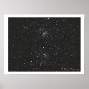 Póster NGC 869 y NGC 884 de Eric Dreher