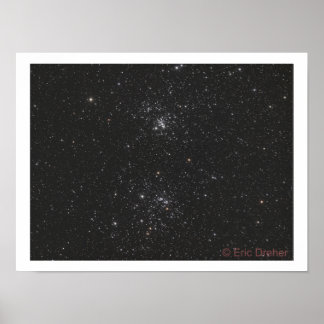 Póster NGC 869 y NGC 884 de Eric Dreher