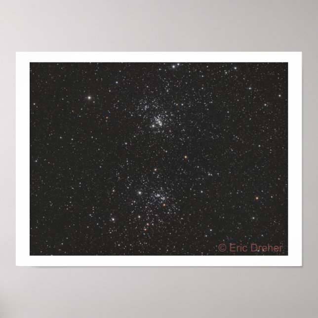 Póster NGC 869 y NGC 884 de Eric Dreher (Frente)