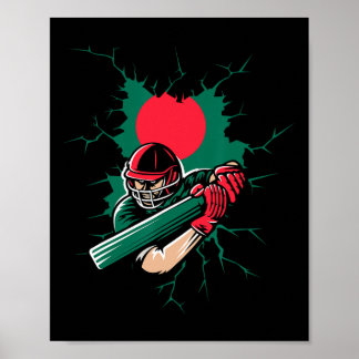 Póster Ngladesh Cricket T Shirt Gift For Ngladeshi Fans