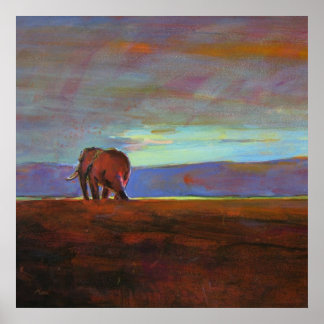 Póster Ngorongoro Sunset collosal print