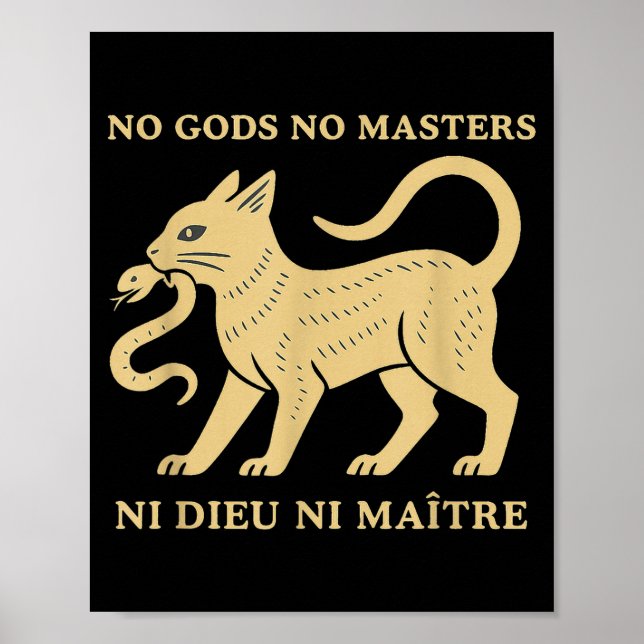 Póster Ni dioses ni amos  (Frente)