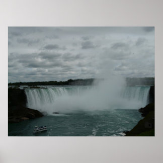 Póster Niagara cae Canadá, con la doncella de la niebla