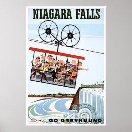 Póster Niagara Falls Art Canada Print USA Travel Poster