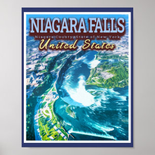 PÓSTER NIAGARA FALLS - NIAGARA NUEVA YORK ESTADOS UNIDOS
