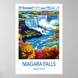 Póster Niagara Falls Travel Poster