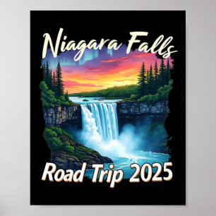Póster Niagara Falls Viaje por carretera Familia Viaje Ho