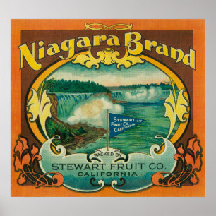 Póster Niagra Orange Label