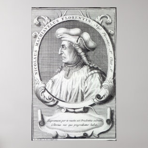 Póster Niccolo Machiavelli, 1724