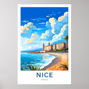 Póster Nice France Travel Print