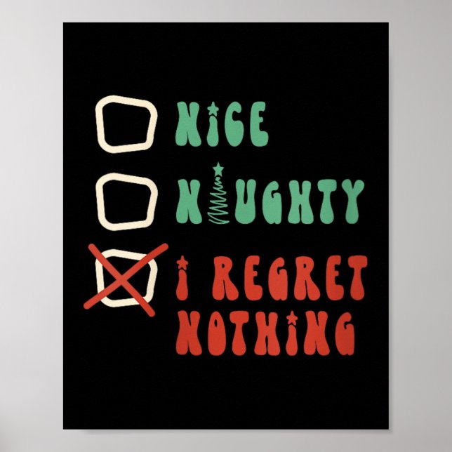 Póster Nice Naughty I Swear I Tried V-neck  (Frente)