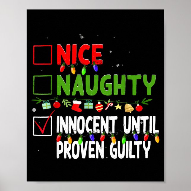Póster Nice Naughty Innocent Until Proven Guilty Family C (Frente)