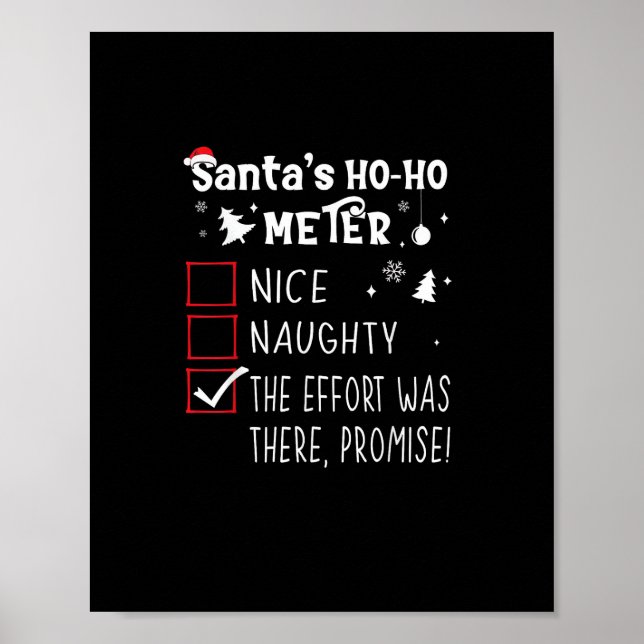 Póster Nice Naughty The Was There Promise Christmas  (Frente)