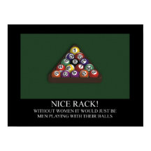 NICE RACK Billiards Pool Poster