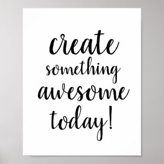 Póster Nice typography motivation sentence