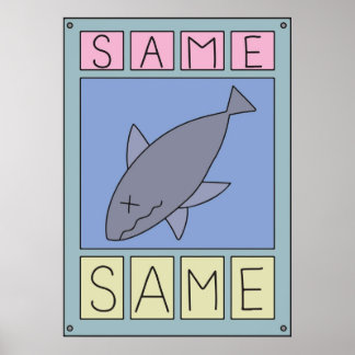 Póster Nichijou Same Shark