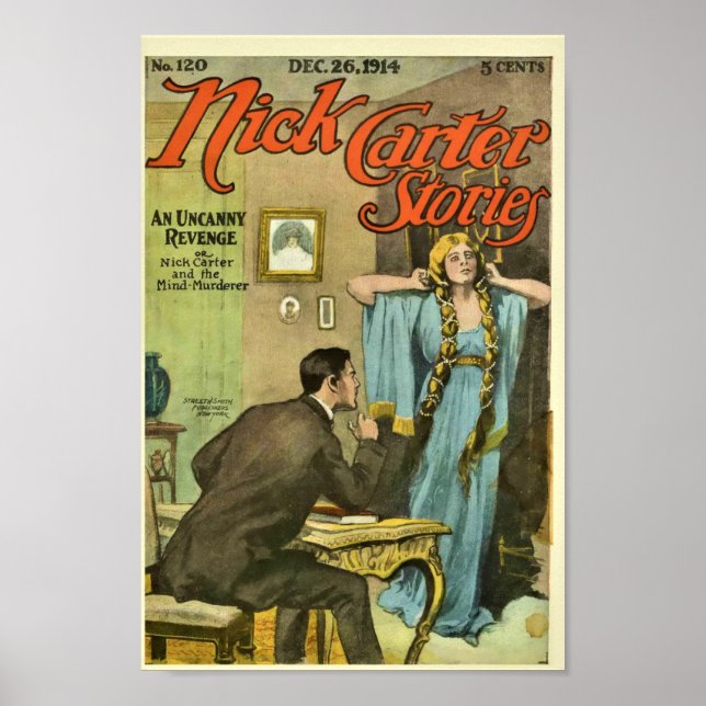 Póster Nick Carter Historias 120 - Una venganza asombrosa (Frente)