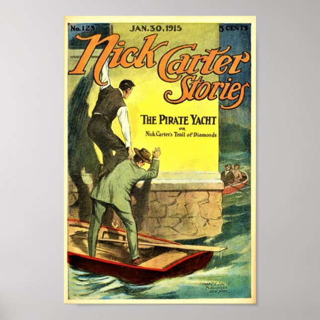 Póster Nick Carter Historias 125 - El yate pirata (Frente)