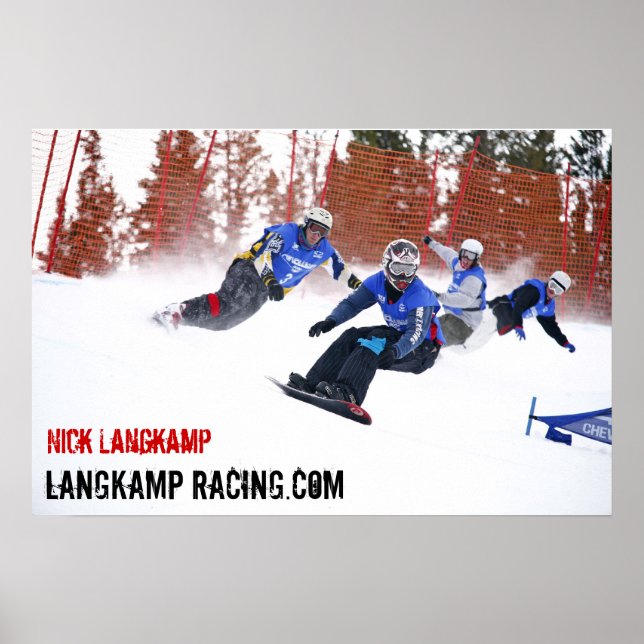 Póster Nick Langkamp Carreras (Frente)