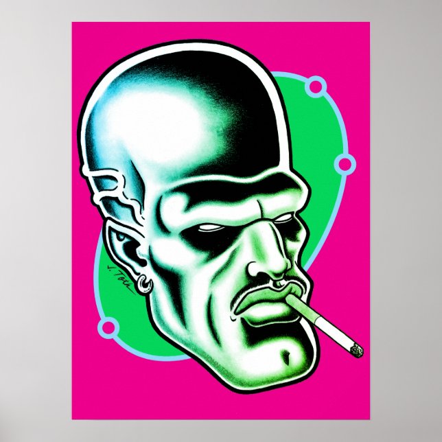 Póster Nick Nebulon™/Rosa Caliente (Frente)